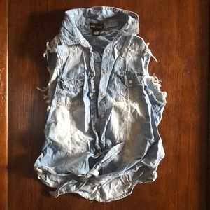 Wet Seal Denim Shirt